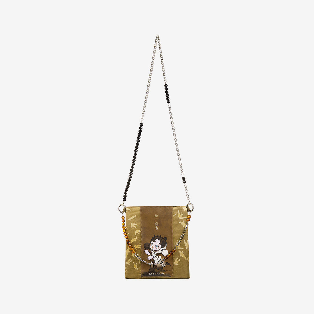 SKULLPANDA The Ink Plum Blossom Series Bead String Mini Bag