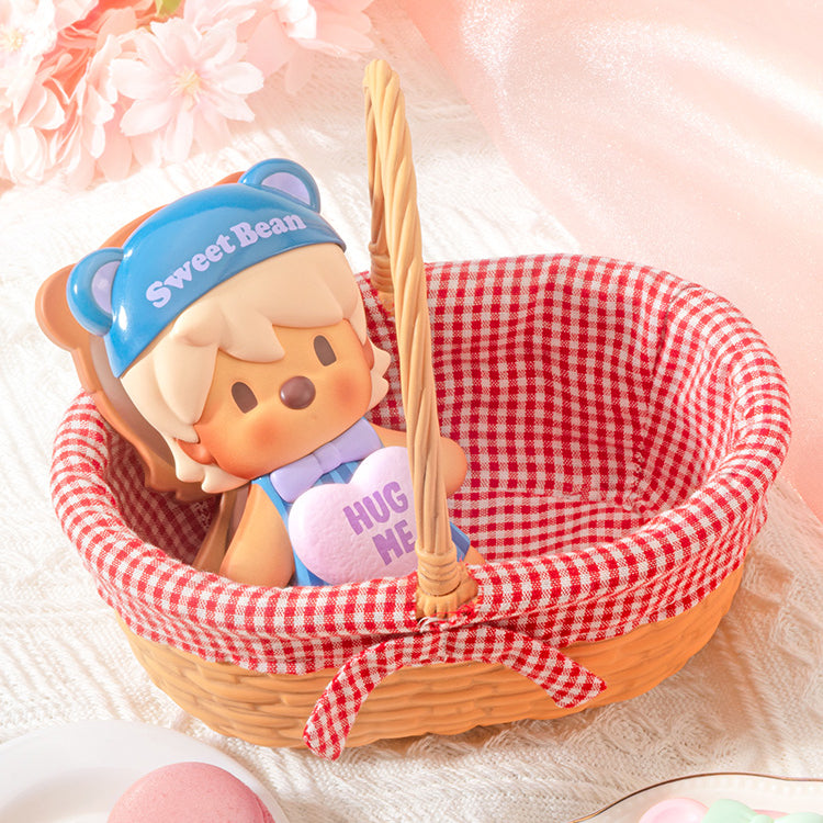 SWEET BEAN Cookie Basket Figurine