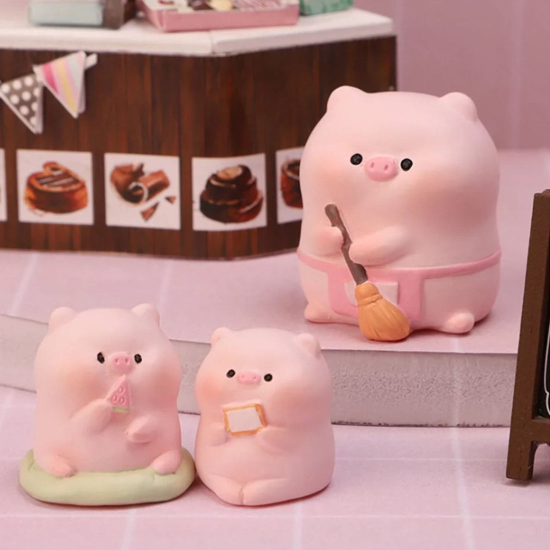 Piggy Restaurant Series Mini Bean Blind Box